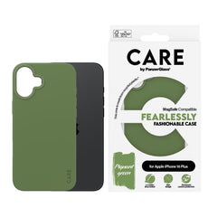 CARE by PanzerGlass® Case Fashion Green MagSafe iPhone 16 Plus