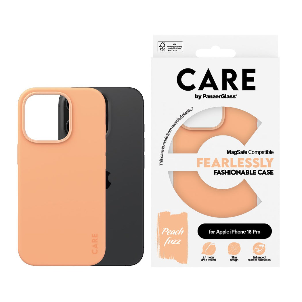 CARE by PanzerGlass® Case Fashion Peachy MagSafe iPhone 16 Pro