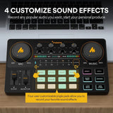 Maonocaster AU-AM200S1 Lite Portable All-In-One Podcast Production Studio With Microphone - Black