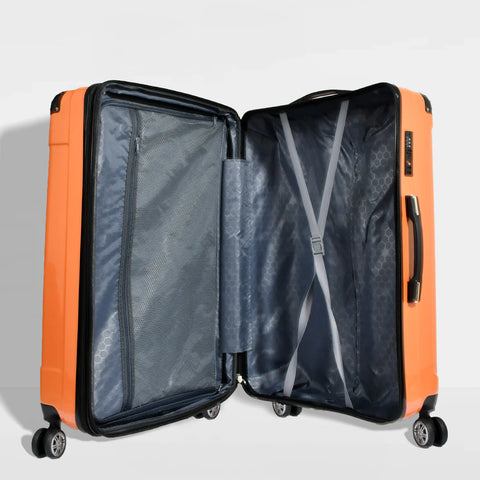 Smart Polo, 3-Piece Luggage Set – ABS Expandable Suitcases (28"/24"/20")