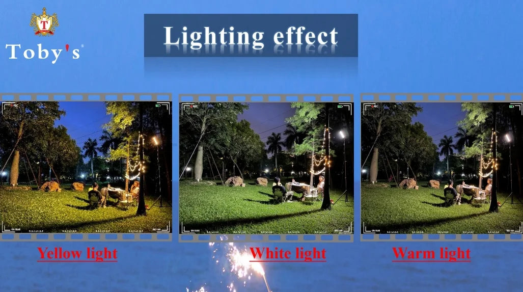 KKF 46W Telescopic LED Camping Light, 3.5m Adjustable Pole, 4500 Lumens, Remote Control & 8 Lighting Modes, 12V Car Battery Compatible for Outdoor Work, Camping & Emergency Lighting
