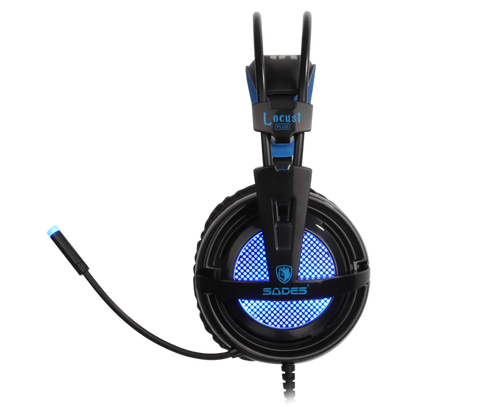 ساديس سماعة الألعاب لوكست بلس + إضاءة آر جي بي SA-904