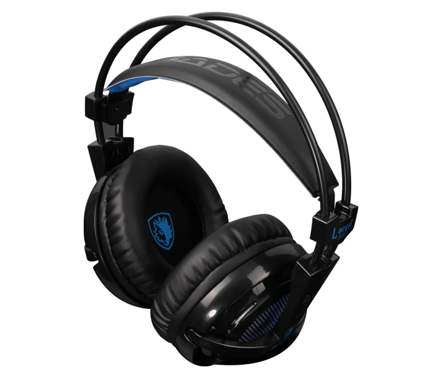 ساديس سماعة الألعاب لوكست بلس + إضاءة آر جي بي SA-904