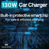 Engage, 3 Port Car Charger (130W)