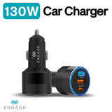 Engage, 3 Port Car Charger (130W)
