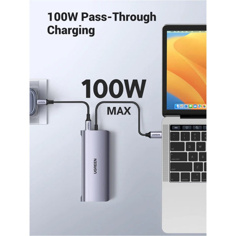 UGREEN CM498, USB-C Multifunction Adapter - Gray