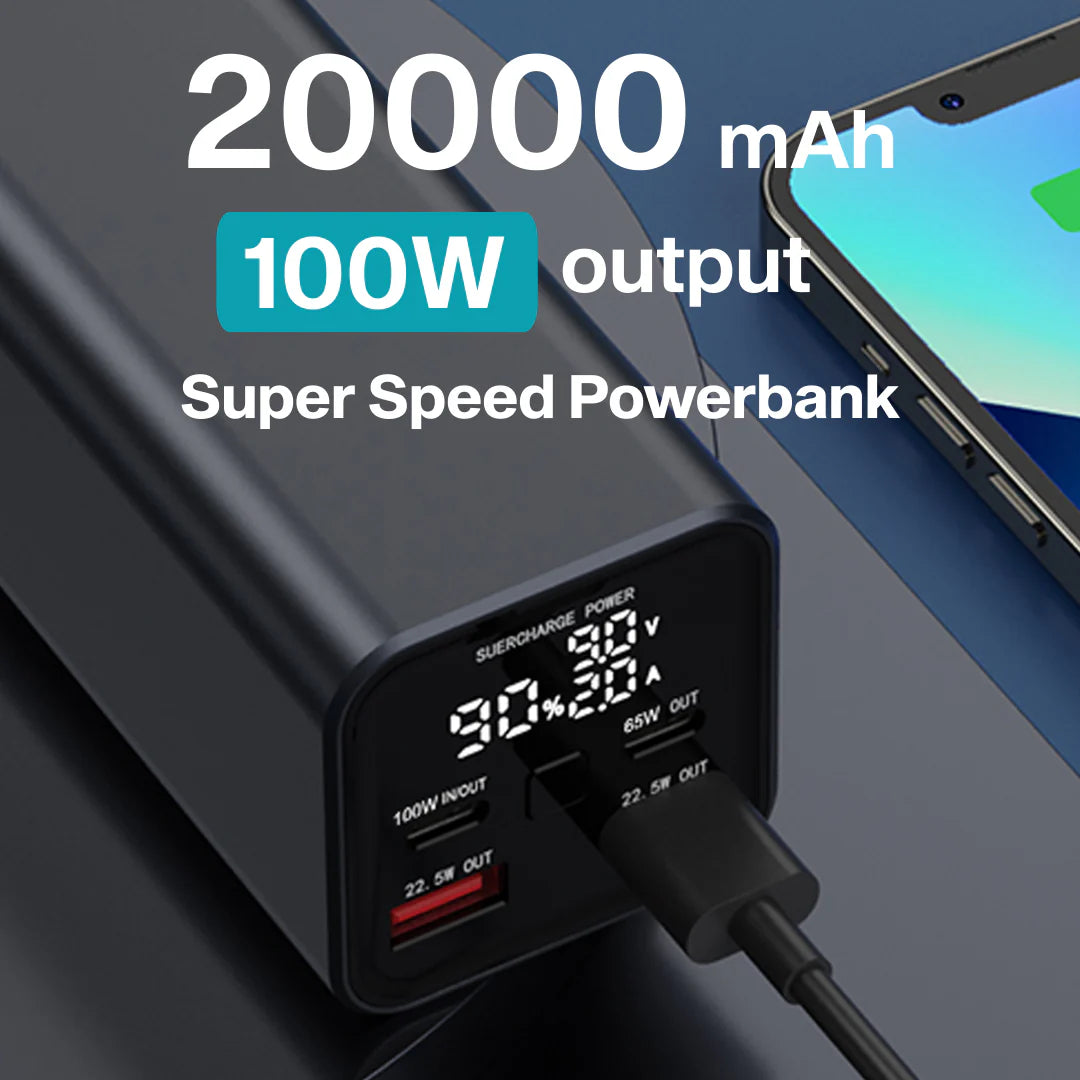 Engage, Super Charge Power Bank (20000mAh) with LED Display (100W)