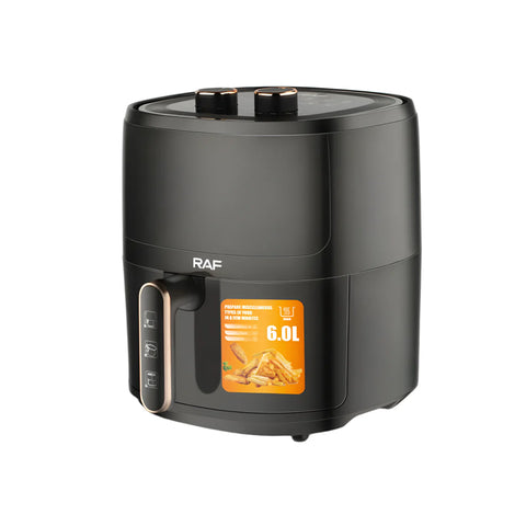 RAF 6 L + 6 L Smart Dual Air Fryer with Mechanical Time - 2800 W