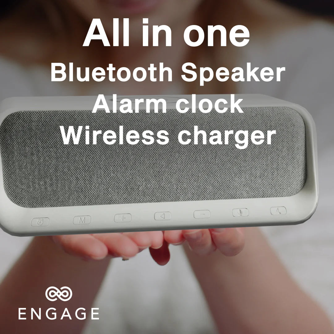 Engage, Multifunctional Bluetooth Speaker with Digital Alarm Clock