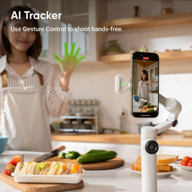 Insta360 Flow 2 AI Tracker Bundle - Summit White