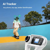 إنستا360 فلو 2 برو مثبت كاميرا مع حزمة AI Tracker – أبيض