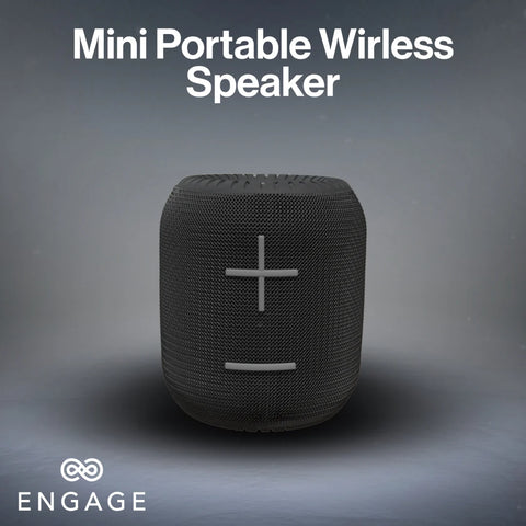 Engage, Mini Portable Wireless Speaker – Rich Bass, Bluetooth 5.0, Dual Pairing