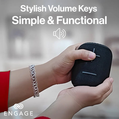 Engage, Mini Portable Wireless Speaker – Rich Bass, Bluetooth 5.0, Dual Pairing