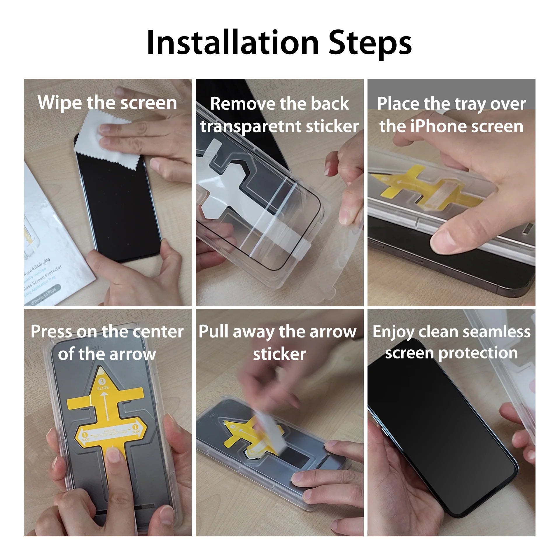 Engage, iPhone 15 Pro Tempered Glass with Application Tray