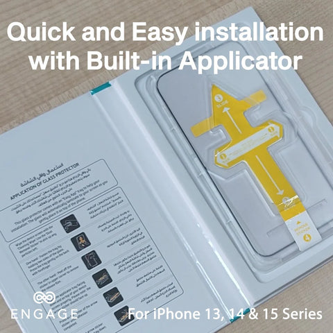 Engage, iPhone 15 Pro Max Tempered Glass with Application Tray