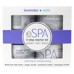 BCL SPA LAVENDER & MINT STARTER KIT SKIN CARE UNISEX 4PCS