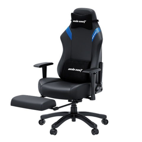 Andaseat Luna Pro with Footrest, Large Gaming Chair, PVC Leather