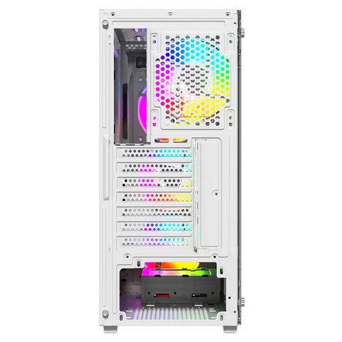 Twisted Minds Apex-03 Mid Tower, 3*120mm ARGB Fan Gaming Case - White