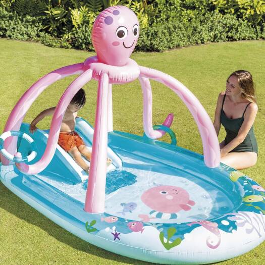 INTEX Friendly Octopus Play Center, Inflated Size 2.34m x 1.83m x 1.50m, 56138NP