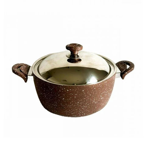 Saflon Non-Stick Coating Granite Pot - 32 CM