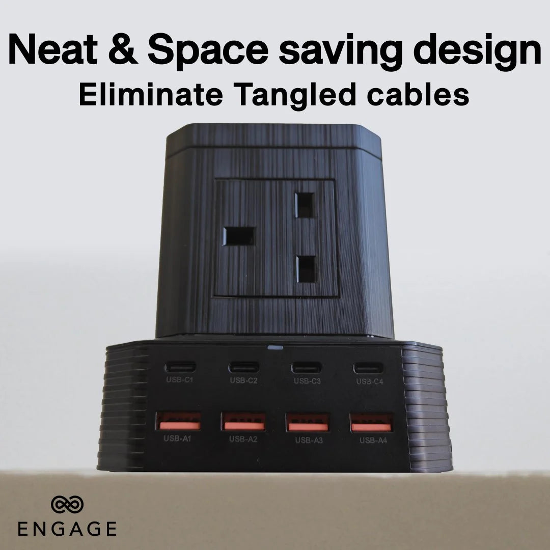 Engage, 13-in-1 Ports, GaN High-Speed Power Socket (65W)