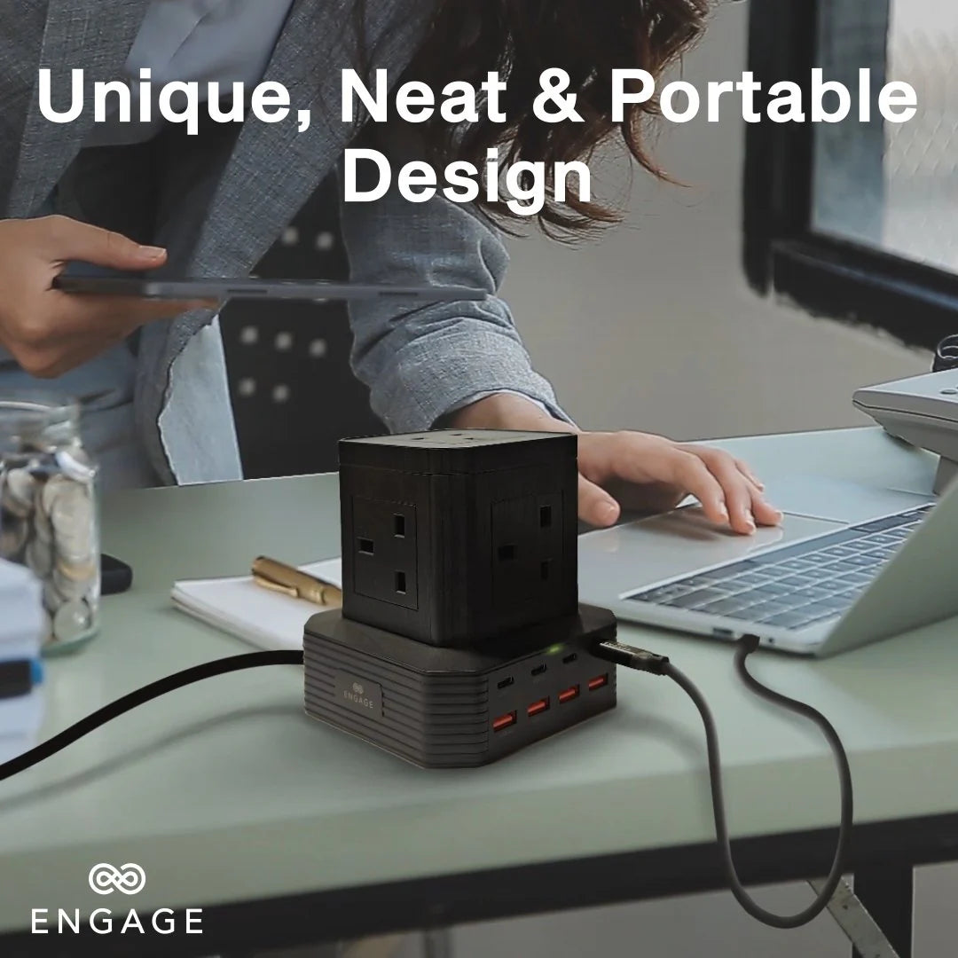 Engage, 13-in-1 Ports, GaN High-Speed Power Socket (65W)