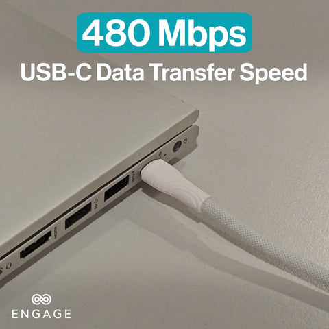 Engage, Magnetic USB-C Cable with Lightning Adapter (60W)