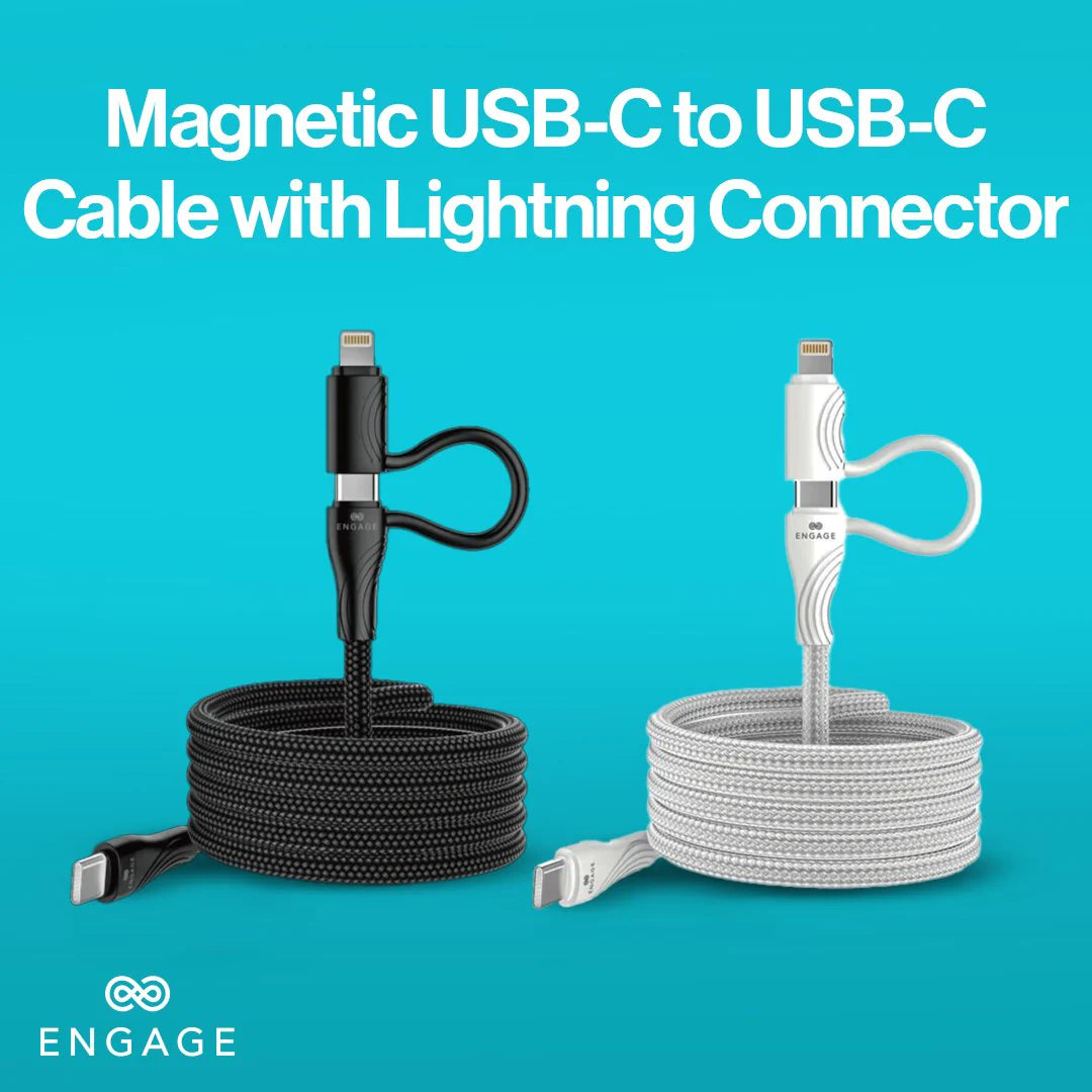 Engage, Magnetic USB-C Cable with Lightning Adapter (60W)