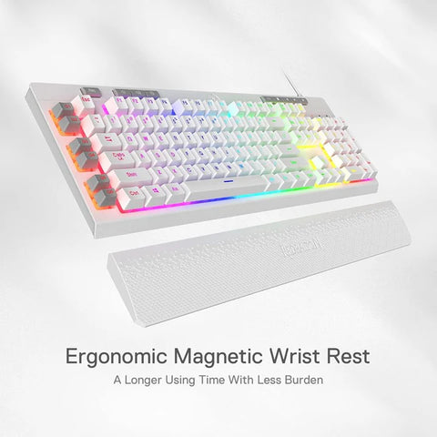 Redragon K512, Shiva RGB Backlit Membrane Wired Gaming Keyboard with Multimedia Keys
