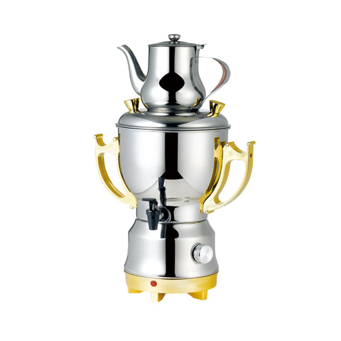 Electric 360° Samovar Tea Maker with Ceramic Pot - 1350 W - Yellow
