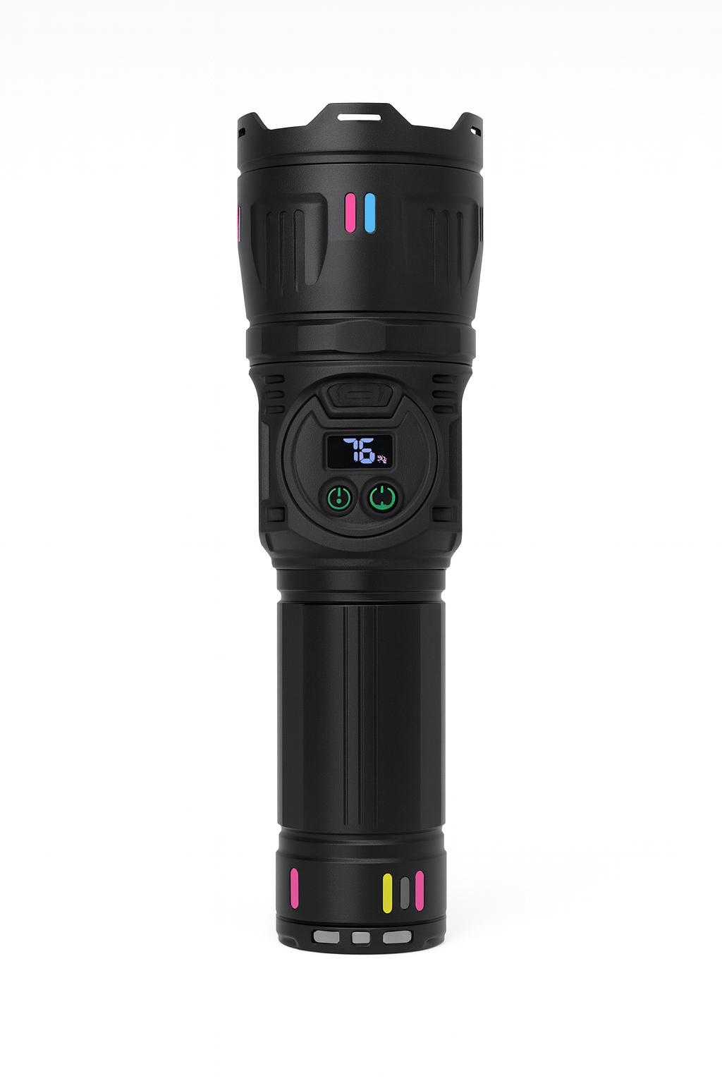 Multifunctional LED Emergency Flashlight with Built-in Bluetooth Speaker, 2000LM Bright Torch, 5400mAh Rechargeable Battery & Waterproof Design