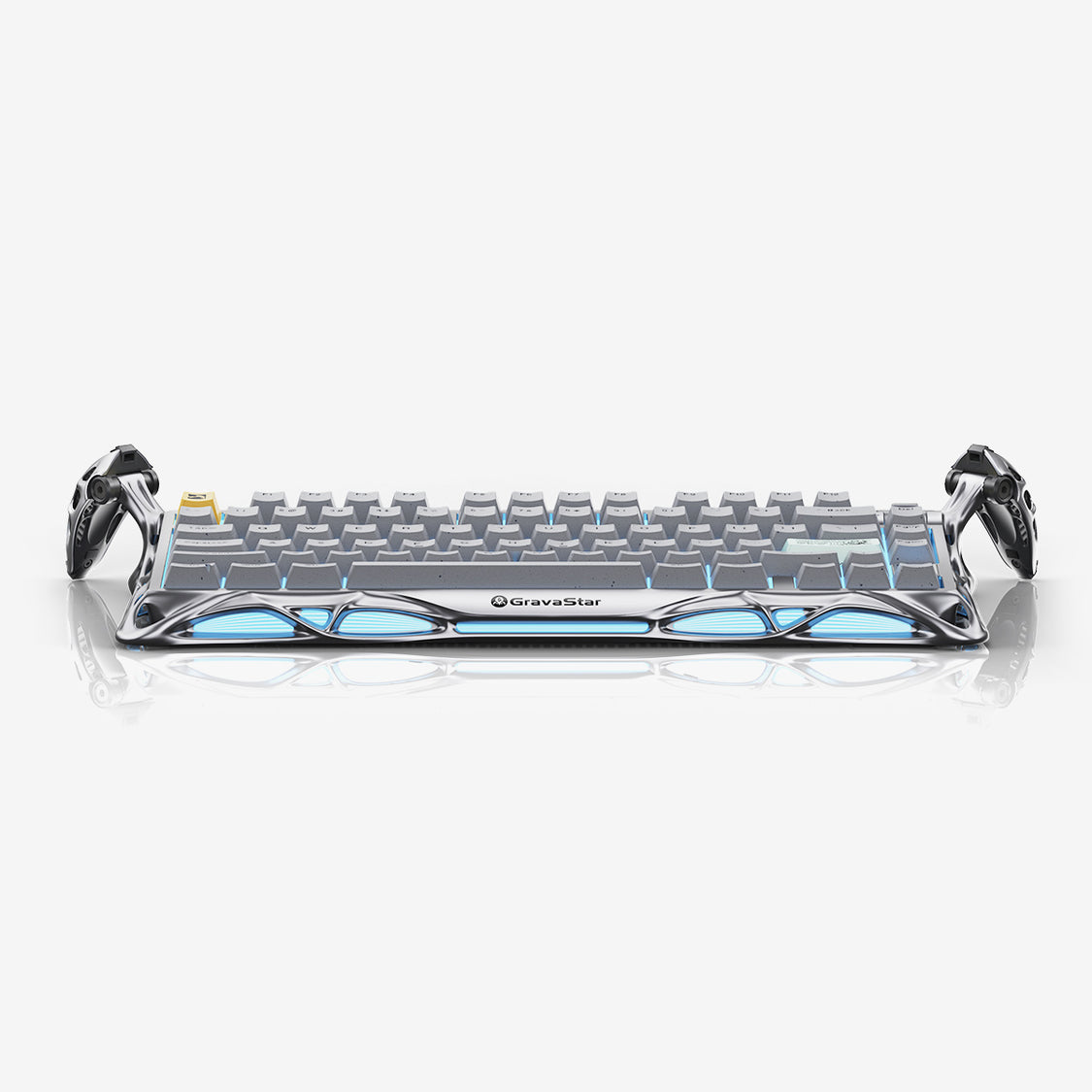 GravaStar Mercury K1 Pro 75% Wireless Mechanical Gaming Keyboard - Concrete Gray Edition