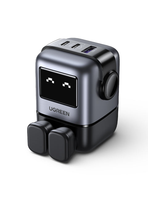 UGREEN Nexode RG 65W 3-Port GaN Fast Charger UK Grey CD361