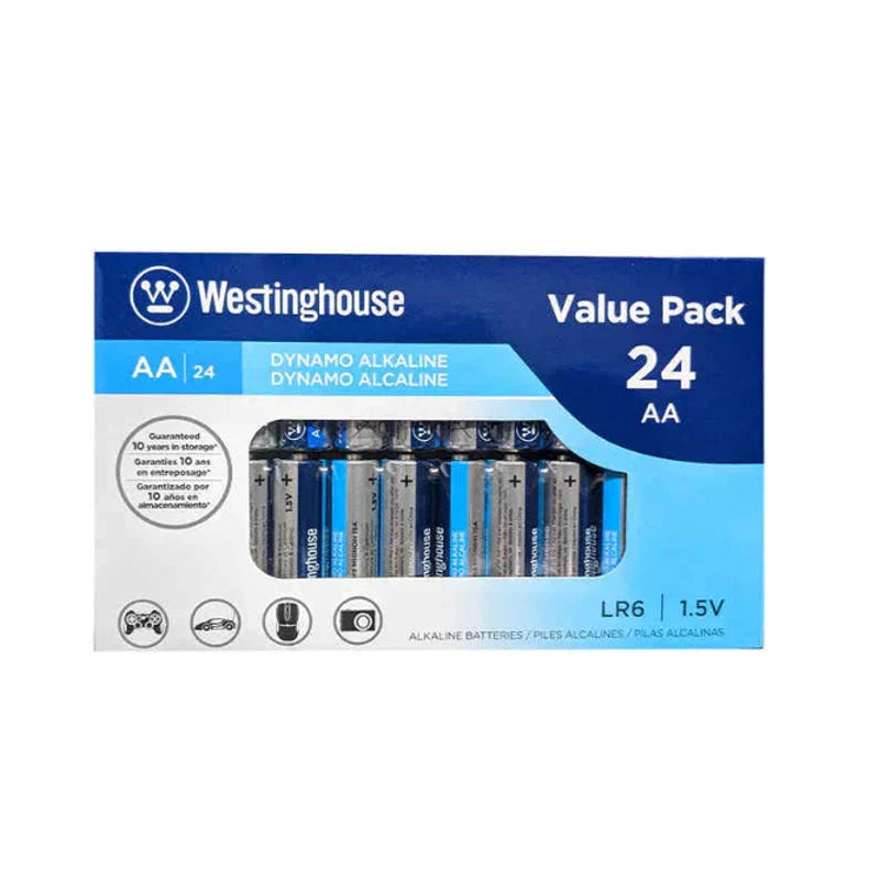 Westinghouse AA Dynamo Alkaline 24 Pack Box