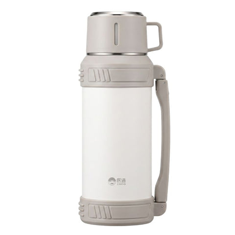 D.Kadi KD9110 Vacuum Bottle 2000ML with Carry Strap - White