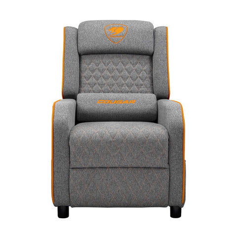 Cougar Sofa Ranger One Grav HeadRest And Lumbar Pillow Side Storage Pocket - Grey/Orange