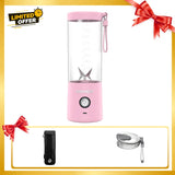 Blendjet V2 Portable Blender 475ml, USB-C Rechargeable with Jetsetter Sleeve and Drinking Lid Free - Blush