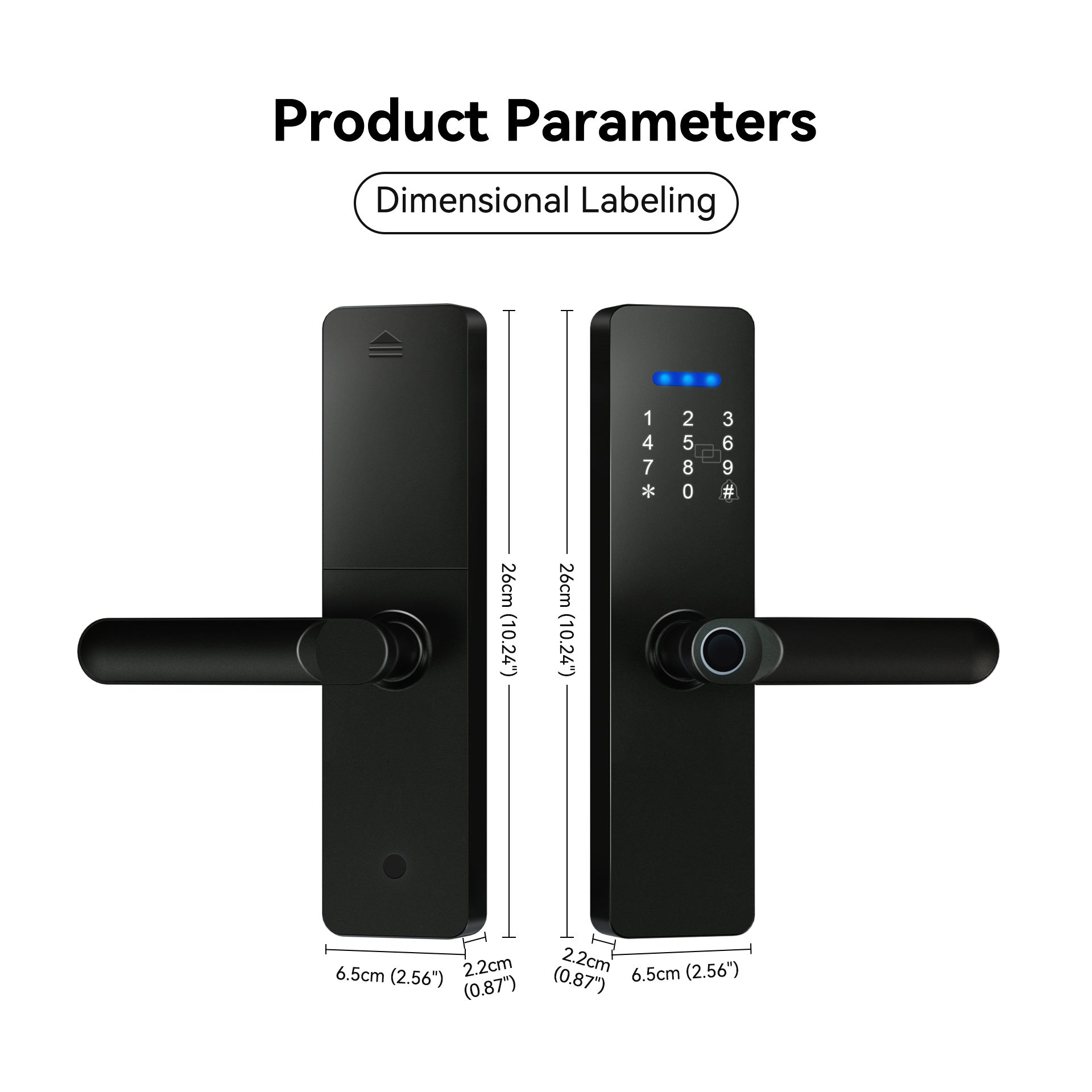 غوبيتا N003، قفل ذكي واي فاي TUYA للأبواب الخشبية مع بصمة الإصبع وRFID ورمز المرور