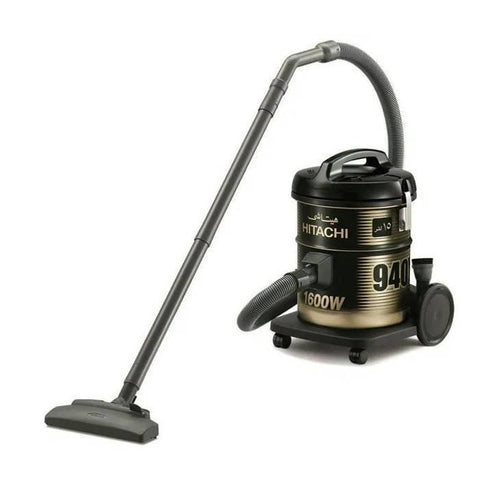Hitachi Drum Vacuum Cleaner, 1600W, 15L , CV-940Y BK - Black