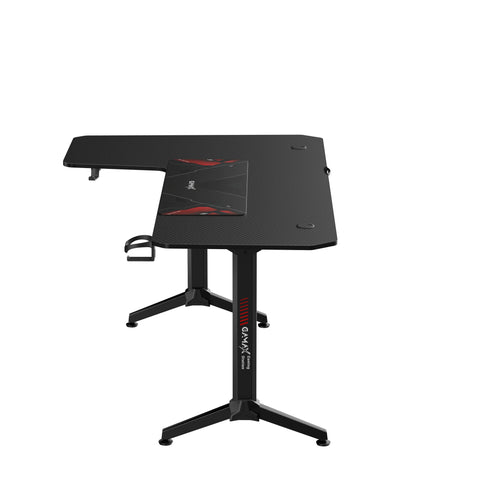 Gamax HY-L, L-Shaped Gaming Table 160 x 100 cm with Mousepad – Left Side