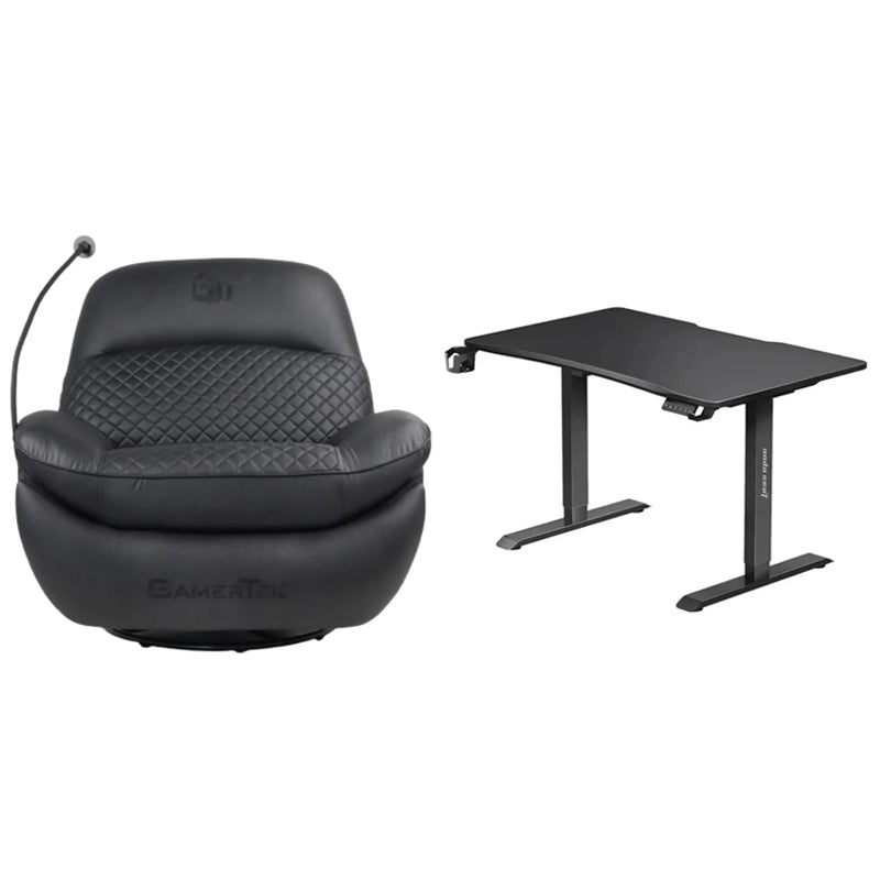 GamerTek Chill Pod - Black Edition with AndaSeat Xtreme Series Gaming Desk (140*75 cm)