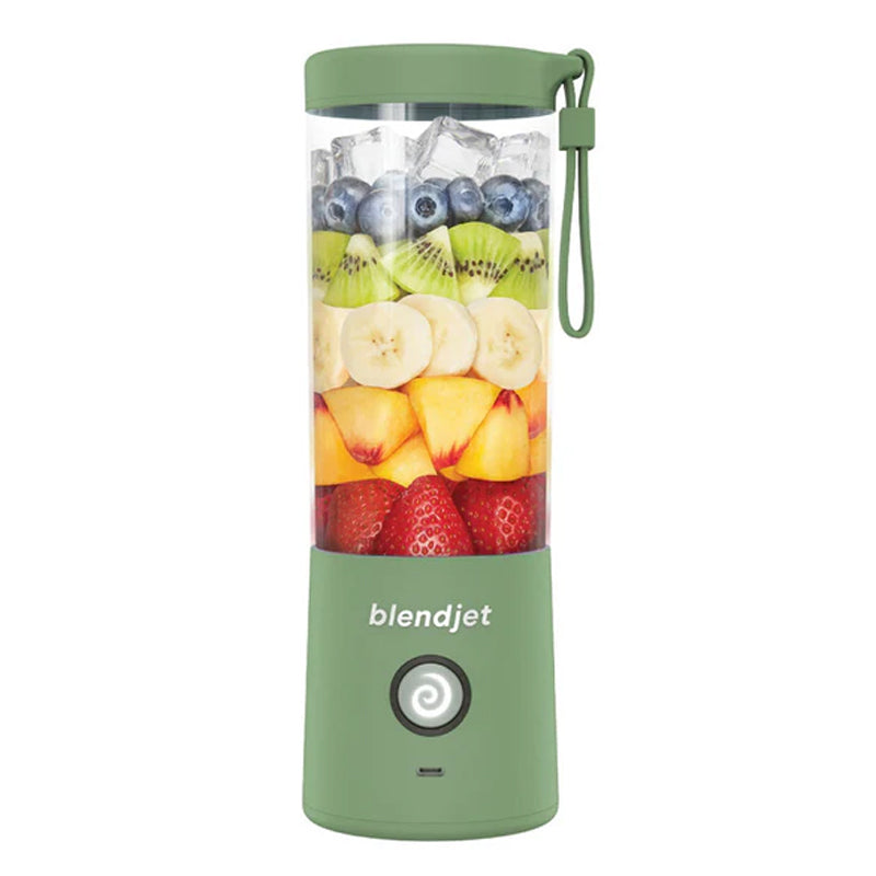 Blendjet V2 Portable Blender 16oz, Smoothie Maker, Fruit Blender, BPA-Free, 475ml, 200W, Sports Bottle, USB-C Rechargeable - Sea Glass