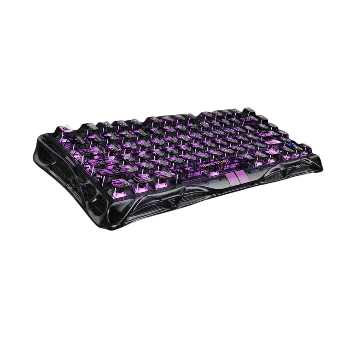 GravStar Mercury V75 Lite 75% Hall Effect Magnetic Switch Gaming Keyboard - Transparent Black