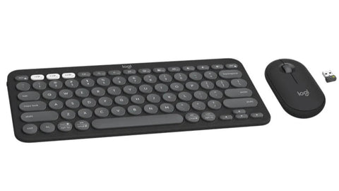 Logitech Pebble 2 Keyboard Mouse Combo - Tonal Graphite Eng/Arb