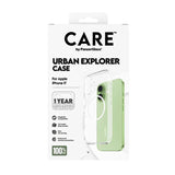 Care by PanzerGlass Flagship Case Transparent Urban Explorer w. White MagSafe iPhone 17, 17 Air, 17 Pro, 17 Pro Max