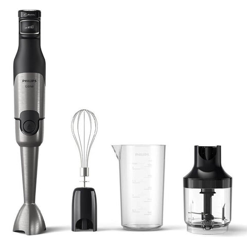 Philips Hand Blender with Chopper and Whisk, 1200W, HR2683/00 - Black