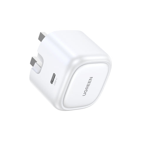 UGREEN Nexode 30W USB-C PD GaN Fast Charger UK -folding foot (White) CD305