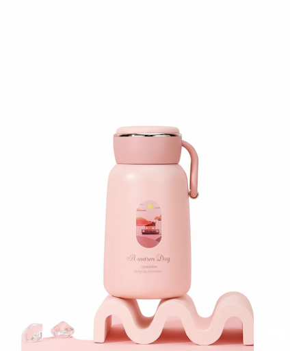 D.kadi Vacumm Bottle 300ML-Pink