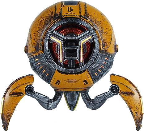 GravaStar Mars Pro Bluetooth 5.0 Speaker with Bass Boost and Stereo Sound- War Damaged Yellow