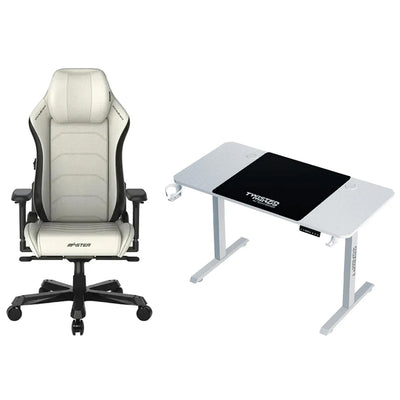 DXRacer Master XL Series Gaming Chair with Twisted Minds Paradox Adjustable Gaming Desk